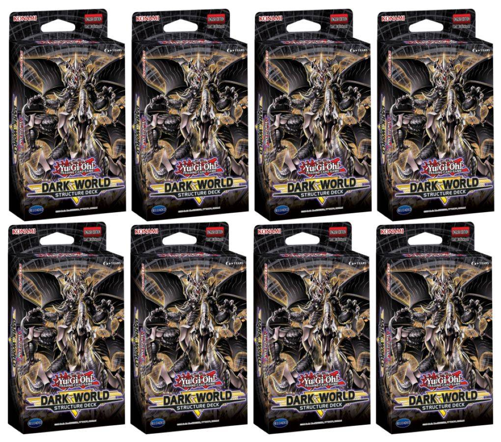 yugioh structure decks in order Yugioh Dark World Structure Deck Sealed Display Box of 8