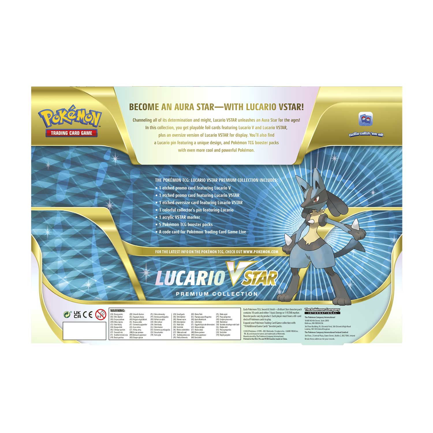 Pokemon Lucario VStar Premium Collection Box - Miraj Trading