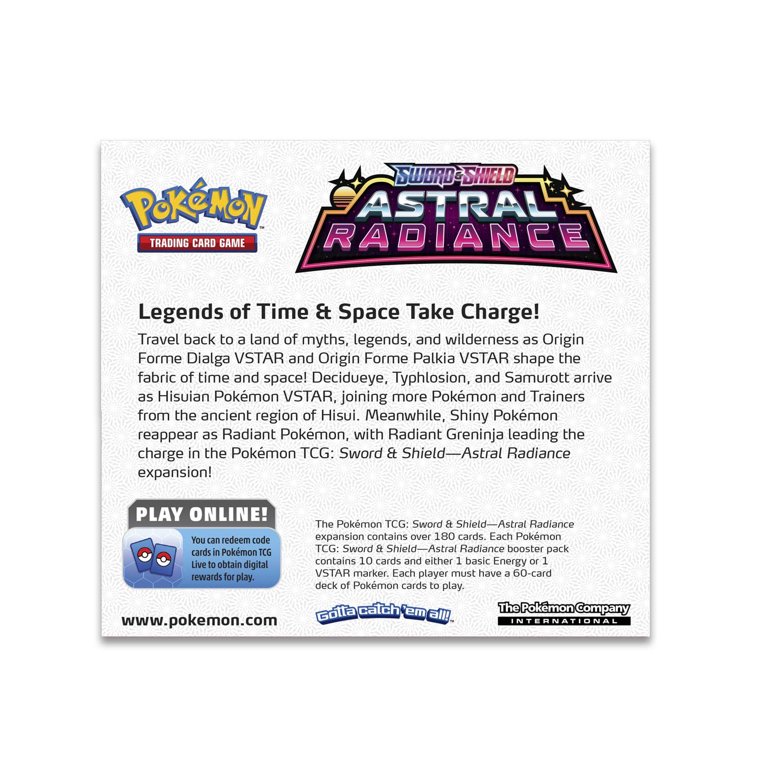 Pokemon Sword & Shield Astral Radiance Booster Box (Pre-Order) - Miraj Trading