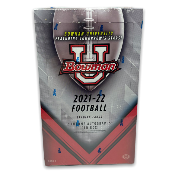 2021-22 Bowman University Football Hobby Box - Miraj Trading