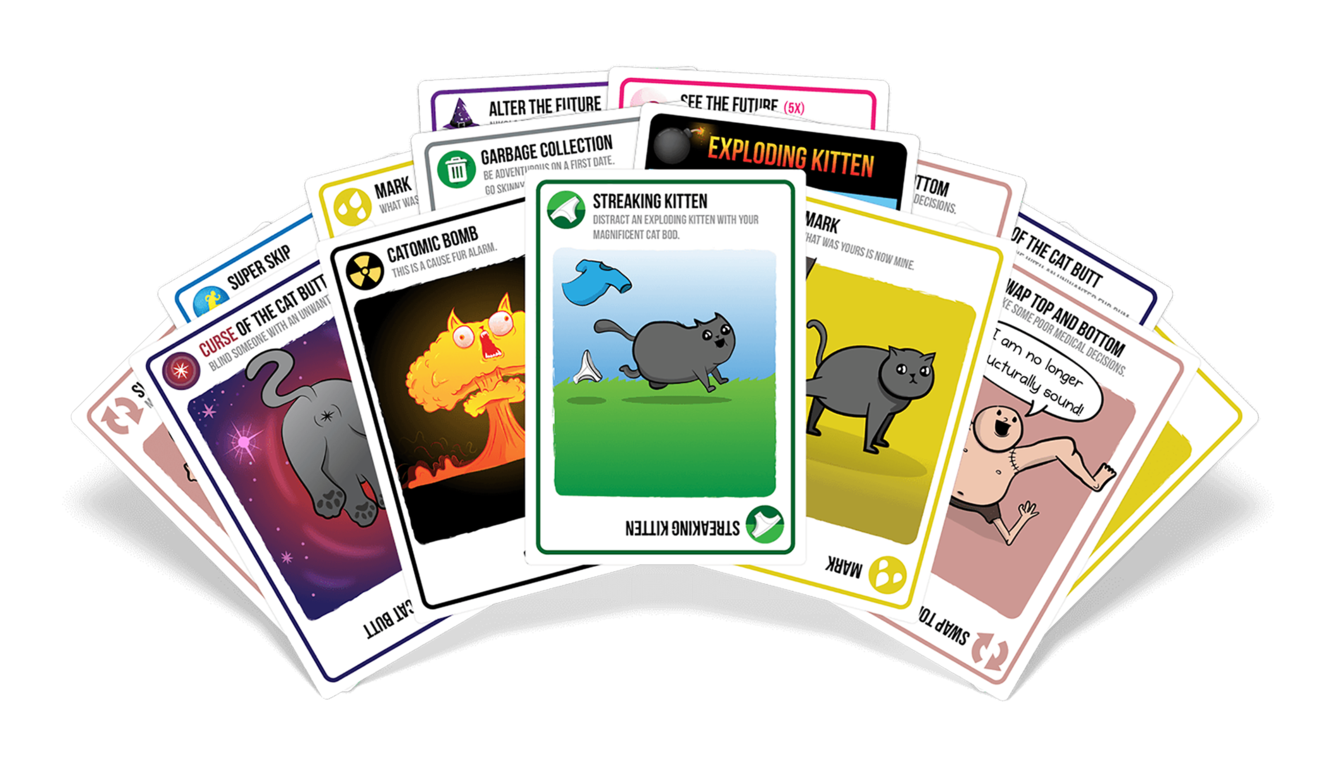 Streaking Kittens: Exploding Kittens Card Game Expansion Pack - BigBoi Cards
