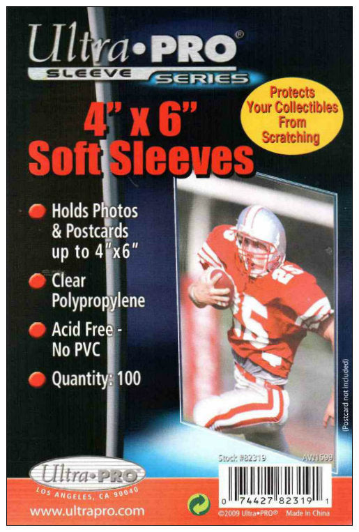 Ultra Pro 4" x 6" Soft Sleeves (Lot of 5) - BigBoi Cards