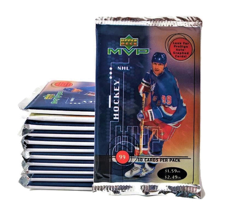 1998-99 Upper Deck MVP Hockey Pack (Lot of 12 Packs) - Miraj Trading
