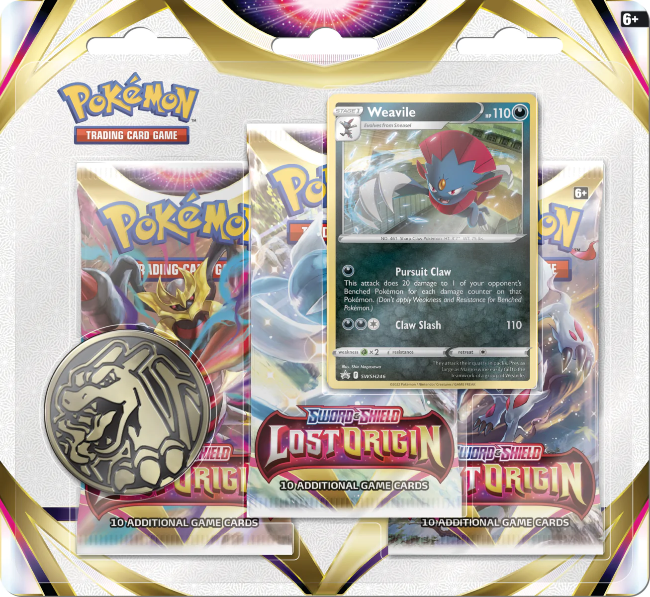 Pokemon Lost Origin 3 Packs Blister