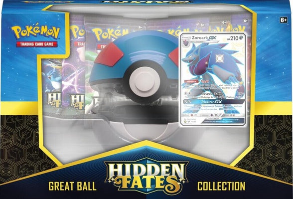 Pokémon TCG Hidden Fates Poké Great Ball Collection featuring Shiny Zo