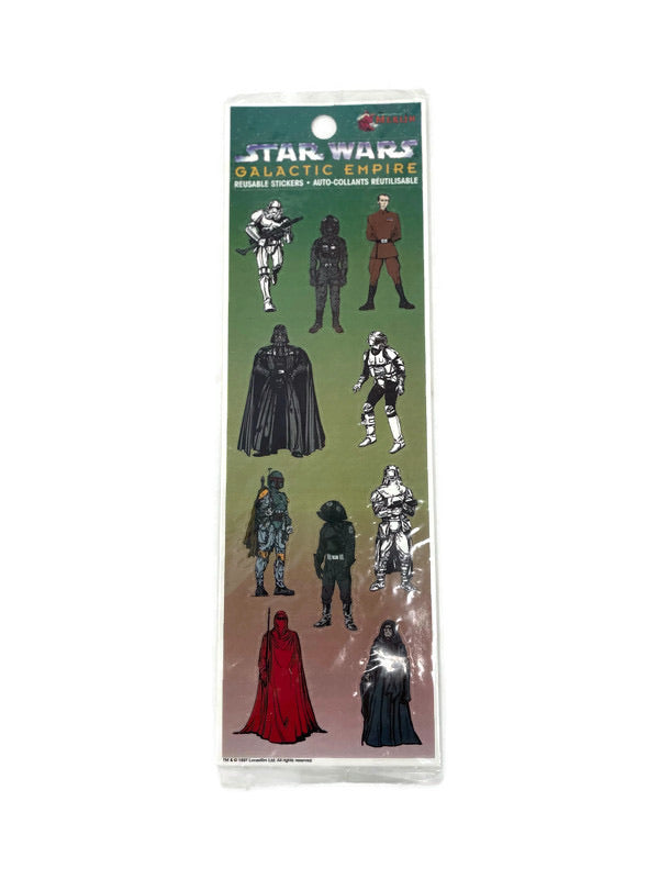 Topps Star Wars Galactic Empire Reusable Stickers - Lot of 3 - BigBoi Cards