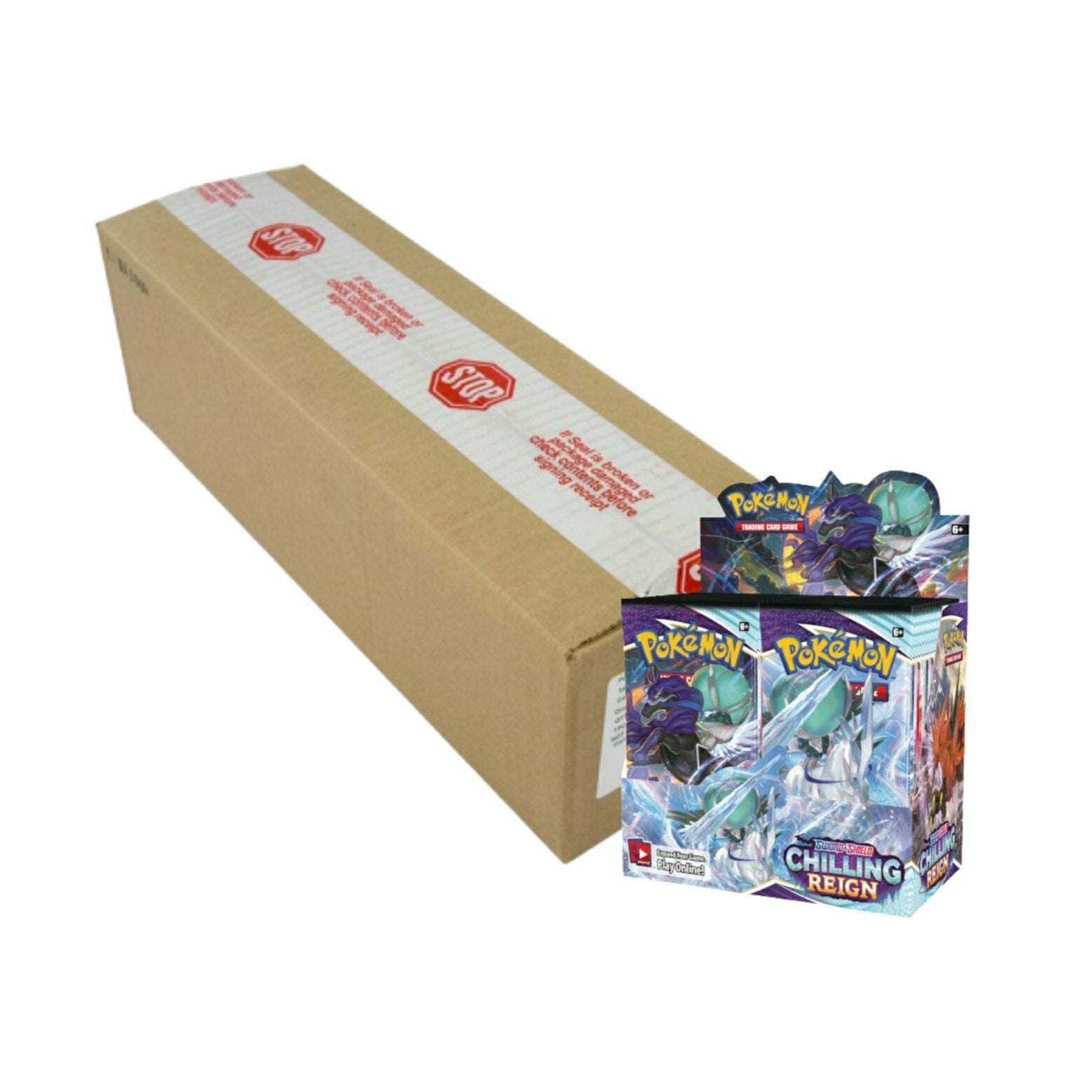Pokemon Sword & Shield Chilling Reign Booster Box Case (Case of 6 Boxe Pokemon Sword & Shield Chilling Reign Booster Box Case (Case of 6 Boxe