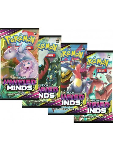 Pokemon Sun & Moon: Unified Minds Sleeved Booster Pack (24 packs a lot