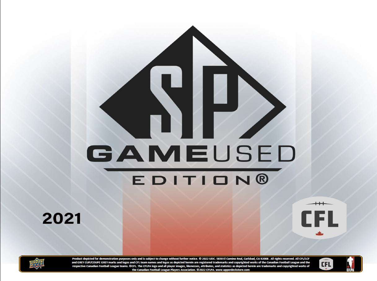 2022 Upper Deck CFL Game Used Football Hobby Box (Pre-Order) Kenish - Miraj Trading