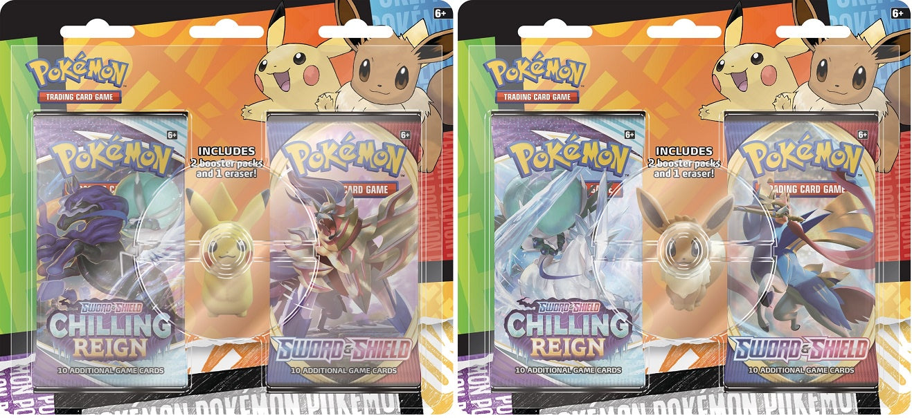 Pokemon Back to School Eraser Blister