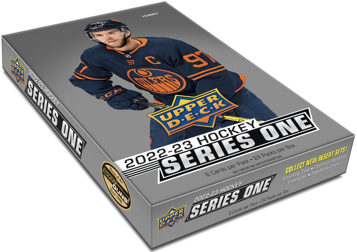 2022-23 Upper Deck Series 1 Hockey Hobby Case (Case of 12 Boxes) (Pre-Order) - Miraj Trading