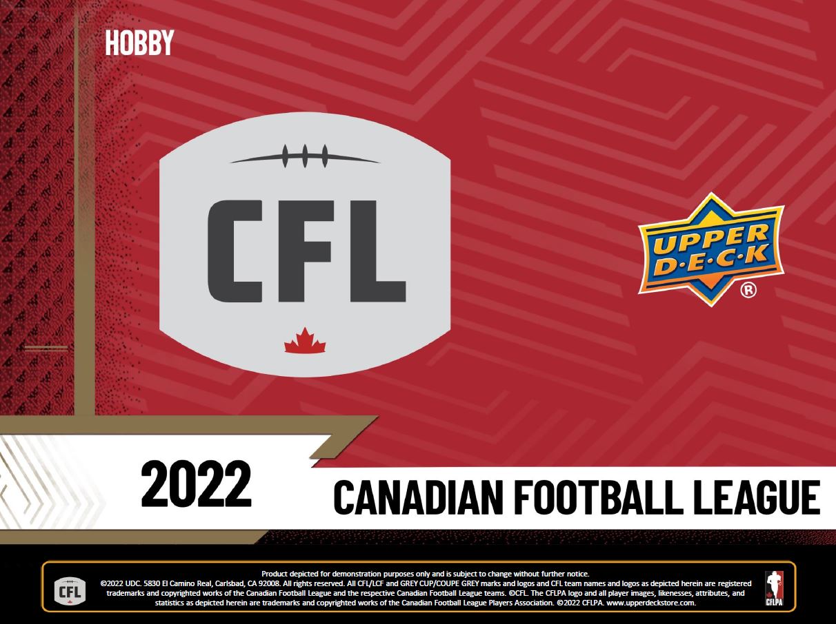 2022 Upper Deck CFL Football Hobby Box (Pre-Order) - Miraj Trading