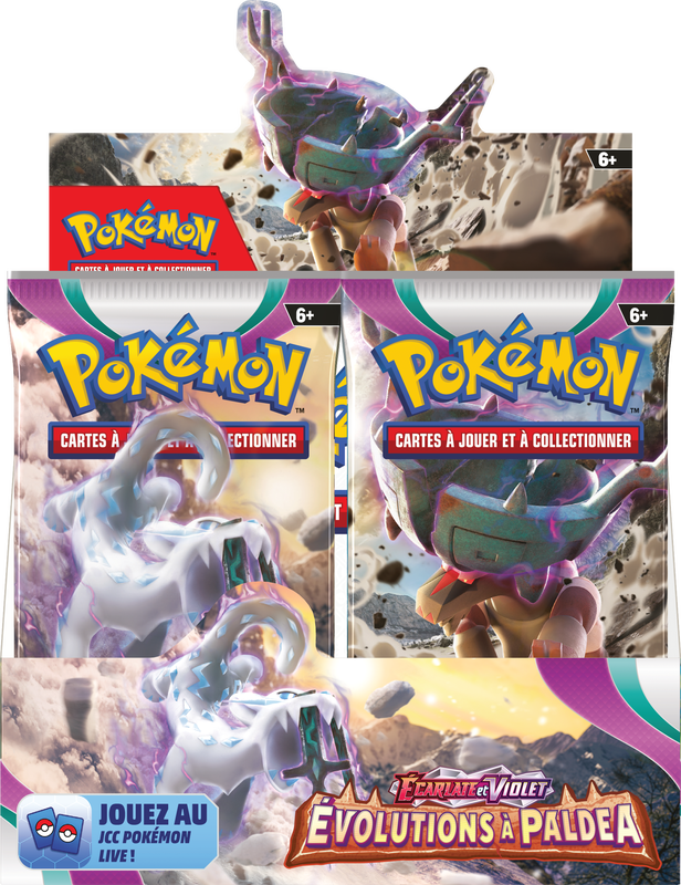 Pokémon Scarlet and Violet 2 Paldea Evolved Booster Box (French Edition) (Pre-Order) - Miraj Trading