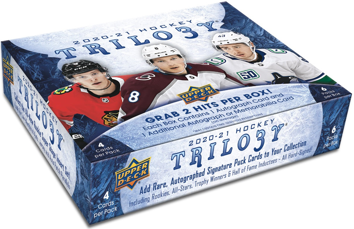 2020-21 Upper Deck Trilogy Hockey Hobby Box - Miraj Trading