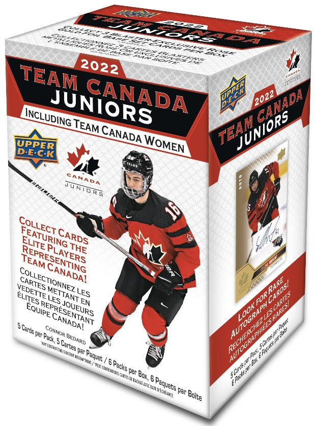 2022-23 Upper Deck Team Canada Juniors Hockey Sealed Blaster Box (Pre-Order) - Miraj Trading