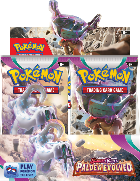 Pokémon Scarlet and Violet 2 Paldea Evolved Booster Box (Pre-Order) - Miraj Trading