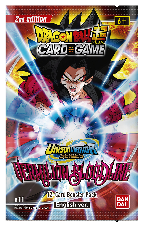 DBS 11 Dragon Ball Super Unison Warriors 2 Vermillion Bloodline Second Edition Booster Box (Pre-Order) - Miraj Trading