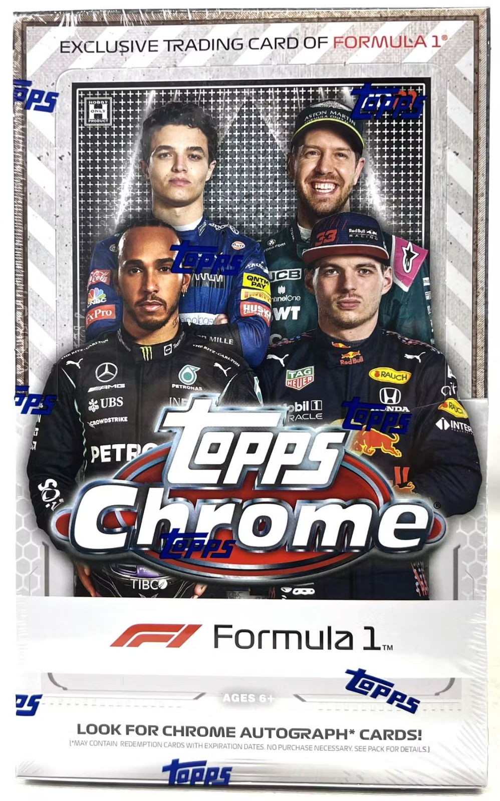 2021 Topps Chrome Formula 1 Racing Hobby Box - Miraj Trading