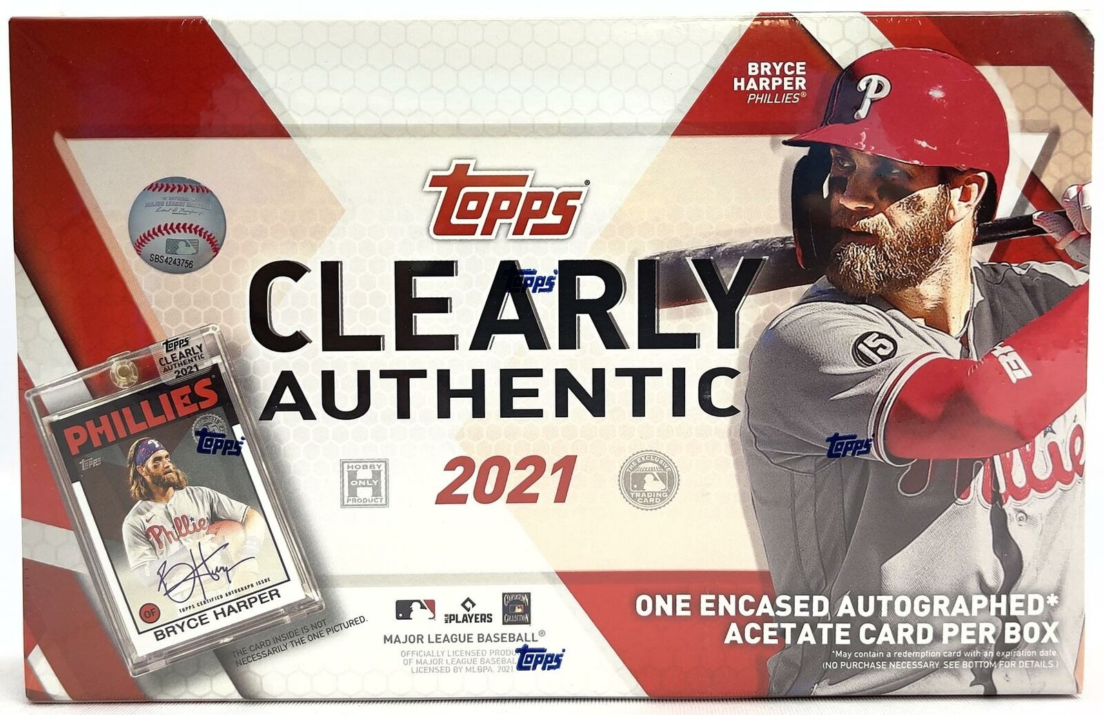 2021 Topps Clearly Authentic Baseball Hobby Box - Miraj Trading