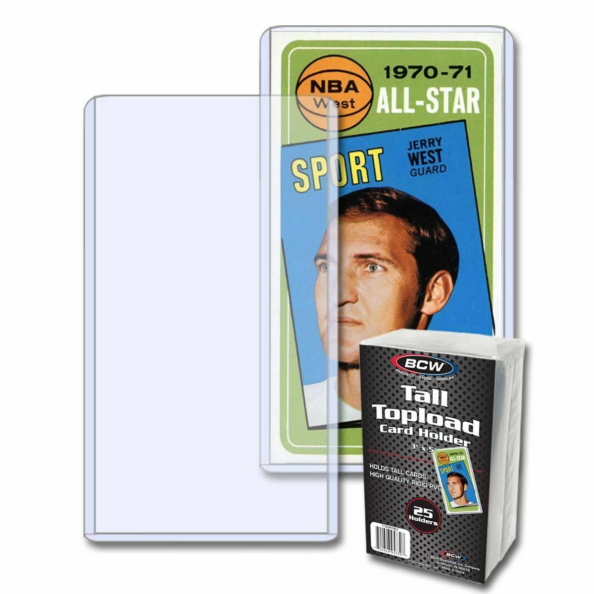 BCW Tall Toploader Card Holder (3" x 5") - BigBoi Cards