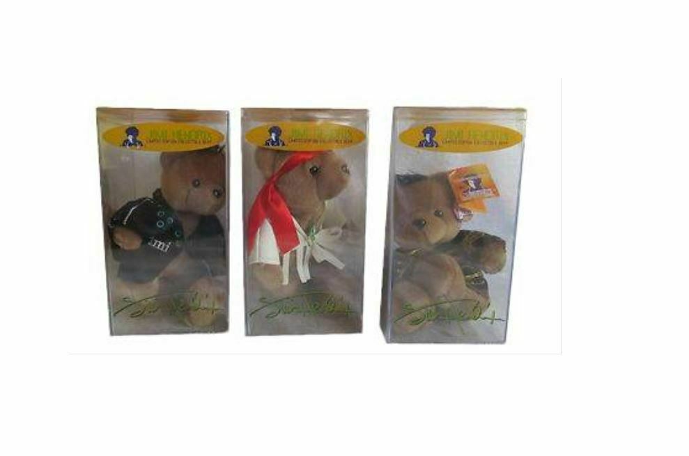 JIMI HENDRIX LIMITED EDITION BEAR KEEPER PLUSH SEALED (SET OF 3) - BigBoi Cards