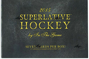 2015-16 Leaf In The Game Superlative Hockey Hobby Box - BigBoi Cards