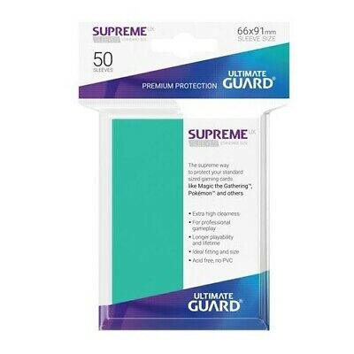 Supreme UX Sleeves Standard Size Turquoise (Lot of 2) - Miraj Trading