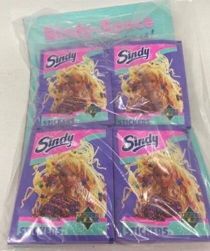 1995 Upper Deck Sindy Stickers Lots of 75 Packs + Album - Miraj Trading