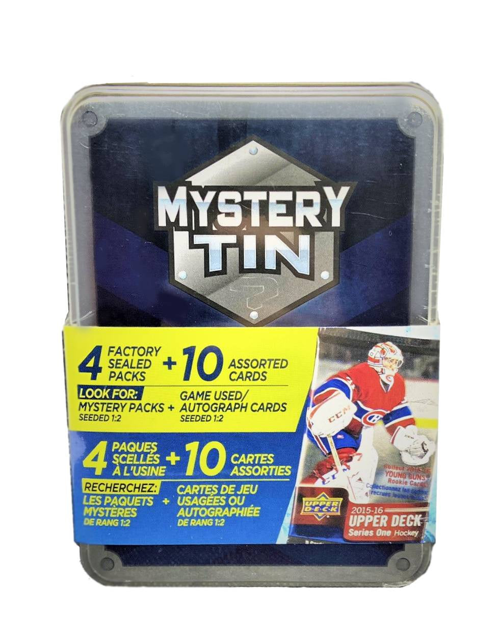 Upper Deck Hockey Mystery Tin (Possible Connor McDavid Or Auston Matthews Young Guns!) - Miraj Trading