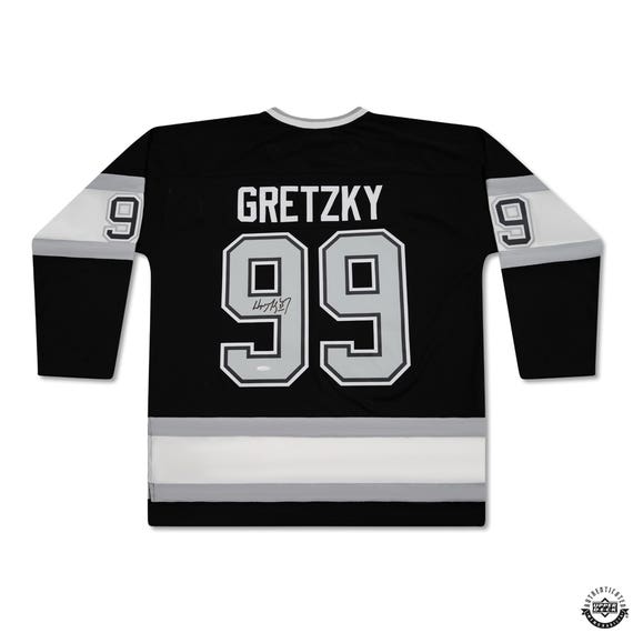 Wayne Gretzky Autographed Vintage Throwback Black Mitchell & Ness 1992-93 Los Angeles Kings Jersey - Miraj Trading
