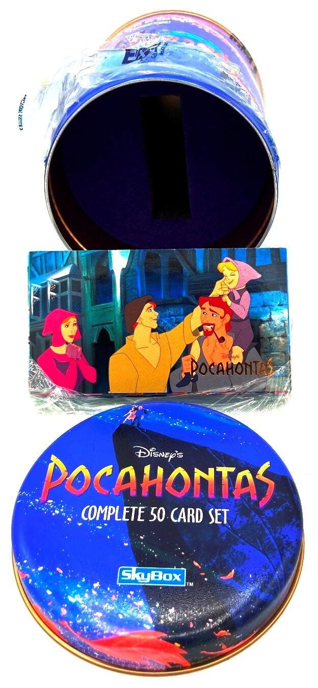 1995 Disney's Pocahontas Trading Card Hobby Tin Set - Miraj Trading