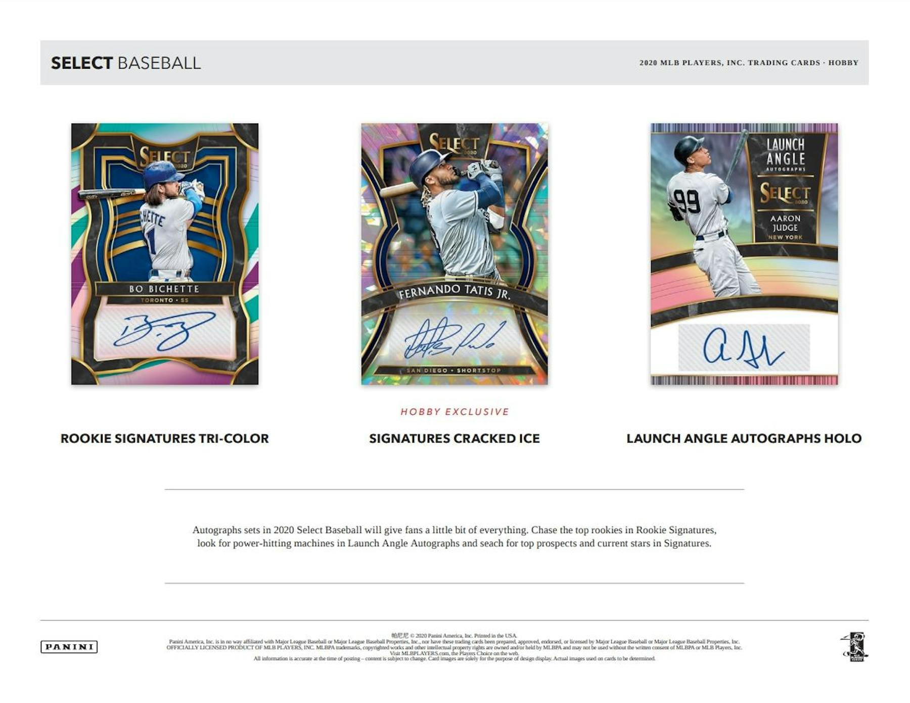2020 Panini Select Baseball Hobby Box - Miraj Trading