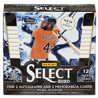 2020 Panini Select Baseball Hobby Box - Miraj Trading