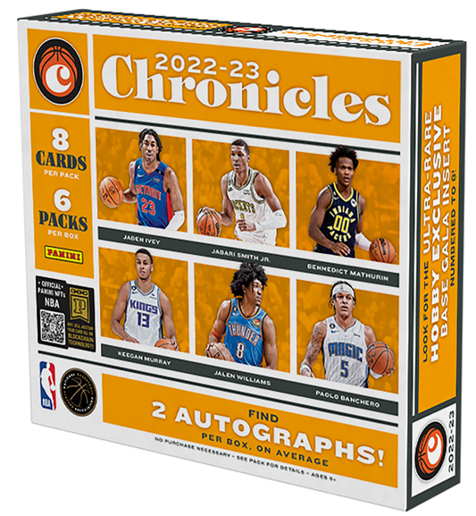 2022-23 Panini Chronicles Basketball Hobby Box - Miraj Trading