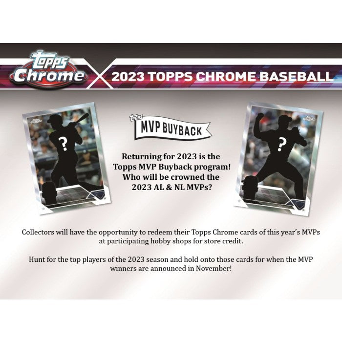 2023 Topps Chrome Baseball Hobby Jumbo Box  (Pre-Order) - Miraj Trading