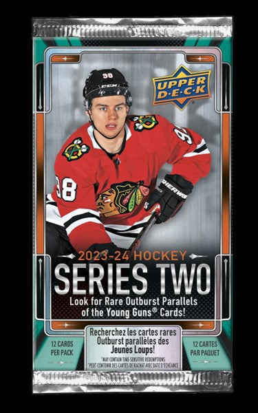 2023-24 Upper Deck Series 2 Hockey Booster Pack(Lot of 5)