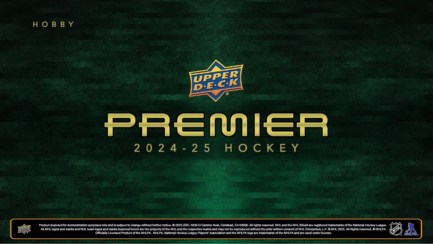 2024-25 Upper Deck Premier Hockey Hobby Box Case (Case of 10 Boxes) (Pre-Order) - Miraj Trading