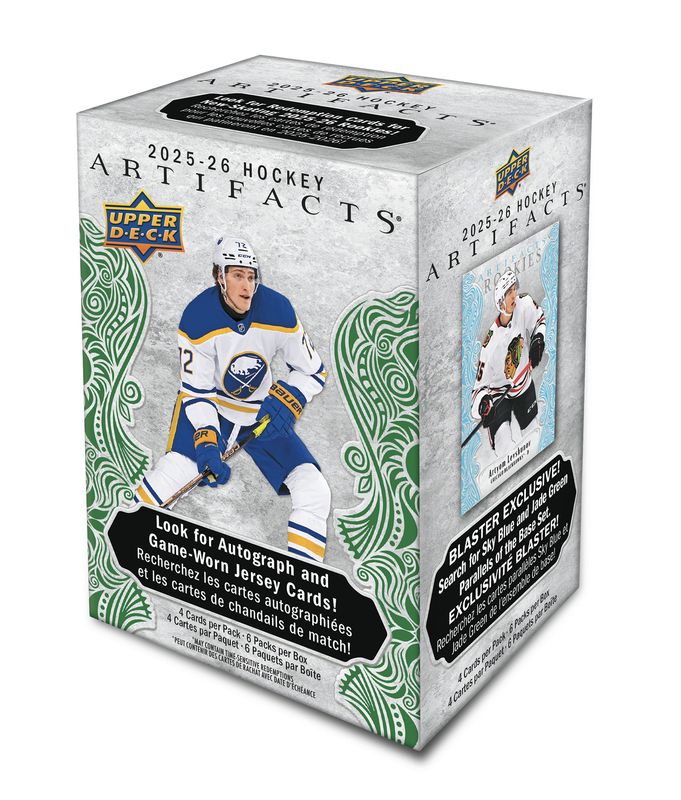 2025-26 Upper Deck Artifacts Hockey Blaster Case (Case of 20 boxes) - Miraj Trading