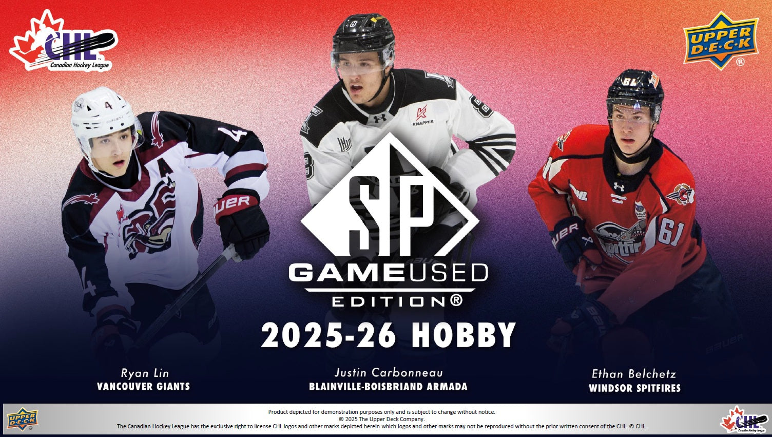 2025-26 Upper Deck CHL SP Game Used Hockey Hobby Box