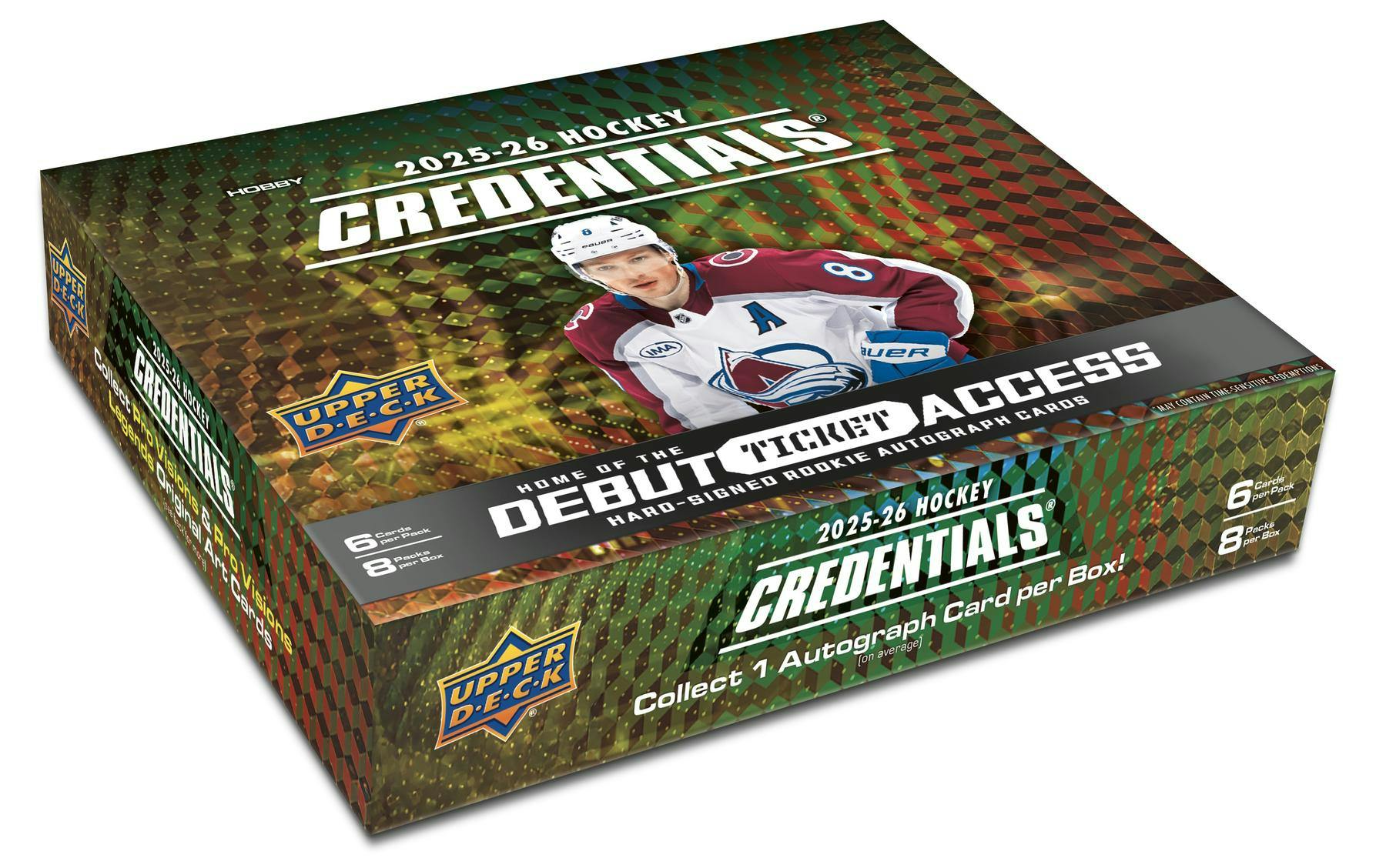 2025-26 Upper Deck Credentials Hockey Hobby Box - Miraj Trading