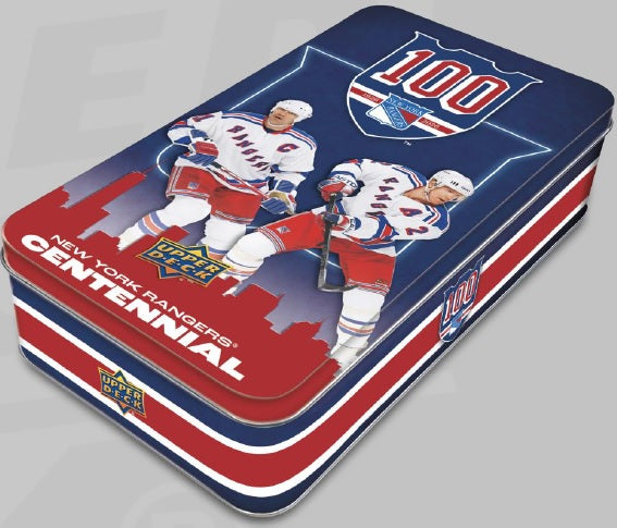 2025-26 Upper Deck New York Rangers Centennial Hockey Hobby Tin