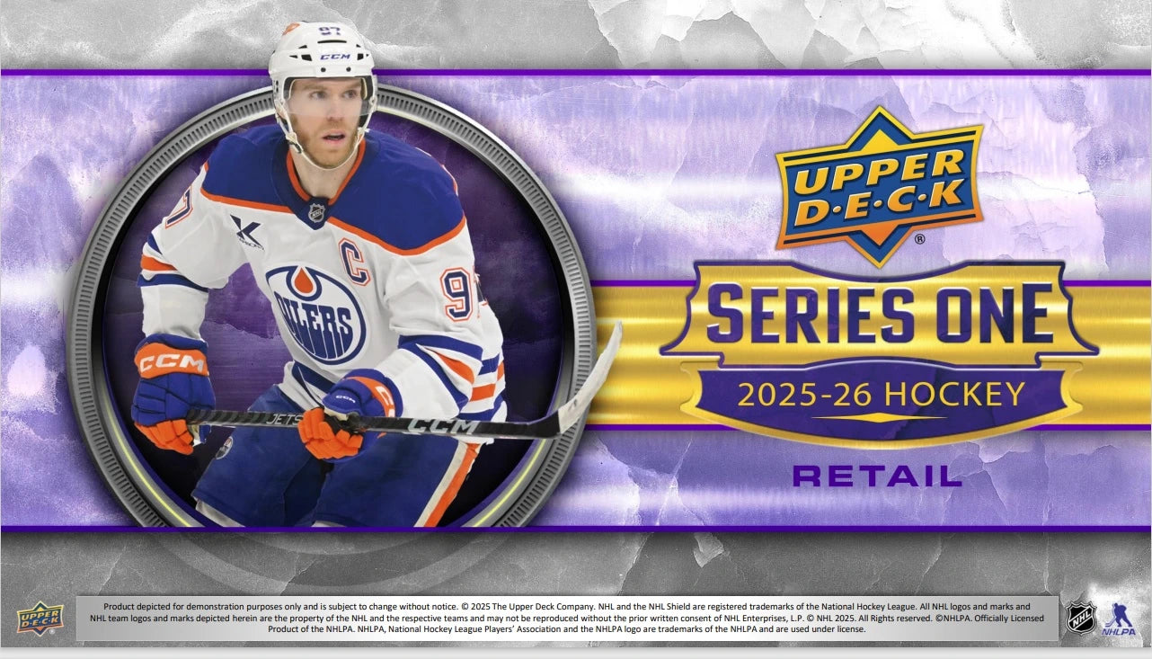 2025-26 Upper Deck Series 1 Hockey Tin Case (Case of 12 Tins) (Pre-Order) - Miraj Trading