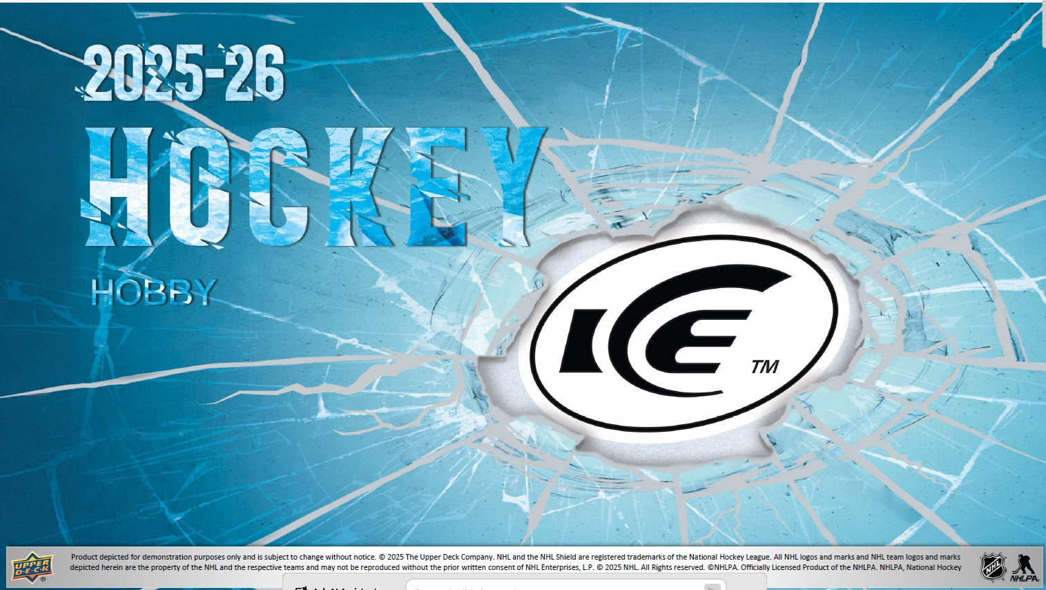 2025-26 Upper Deck Ice Hockey Hobby Master Case (Master Case of 16 Boxes)(Pre-Order) - Miraj Trading