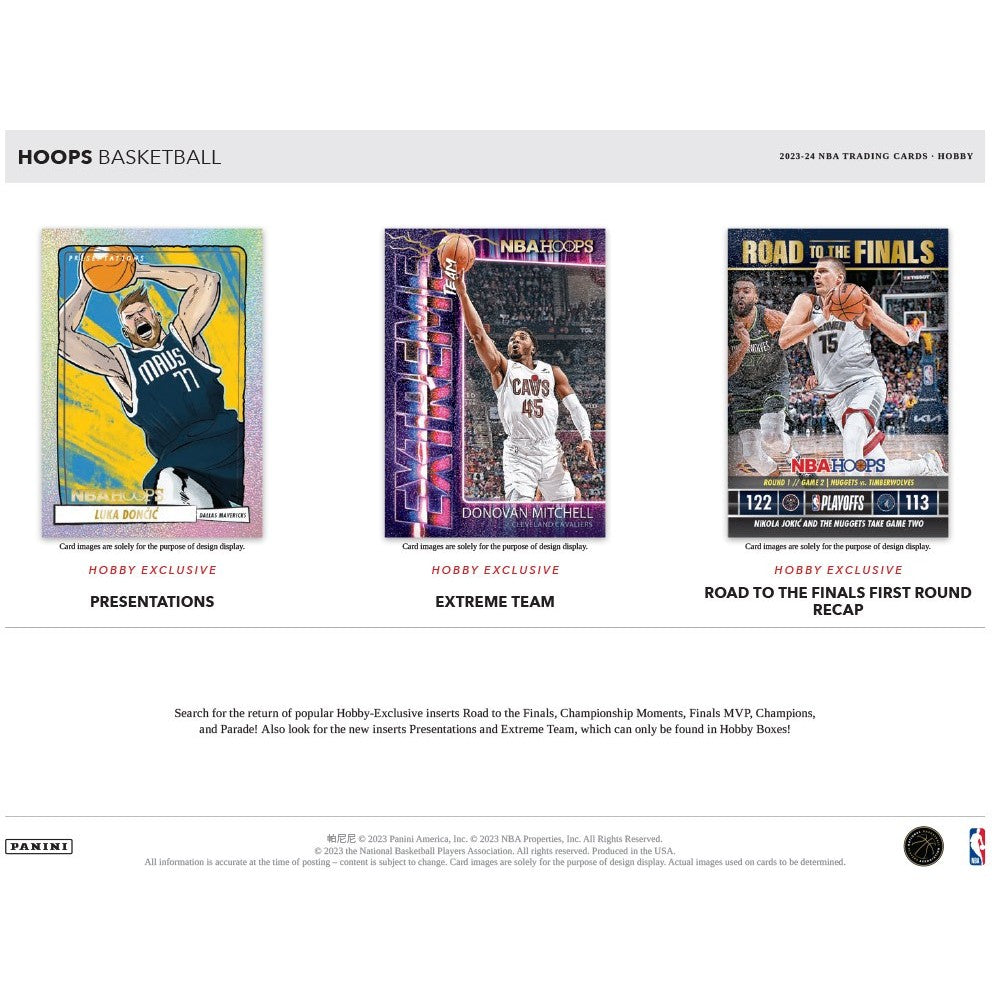 2023-24 Panini NBA Hoops Basketball Hobby Box - Miraj Trading