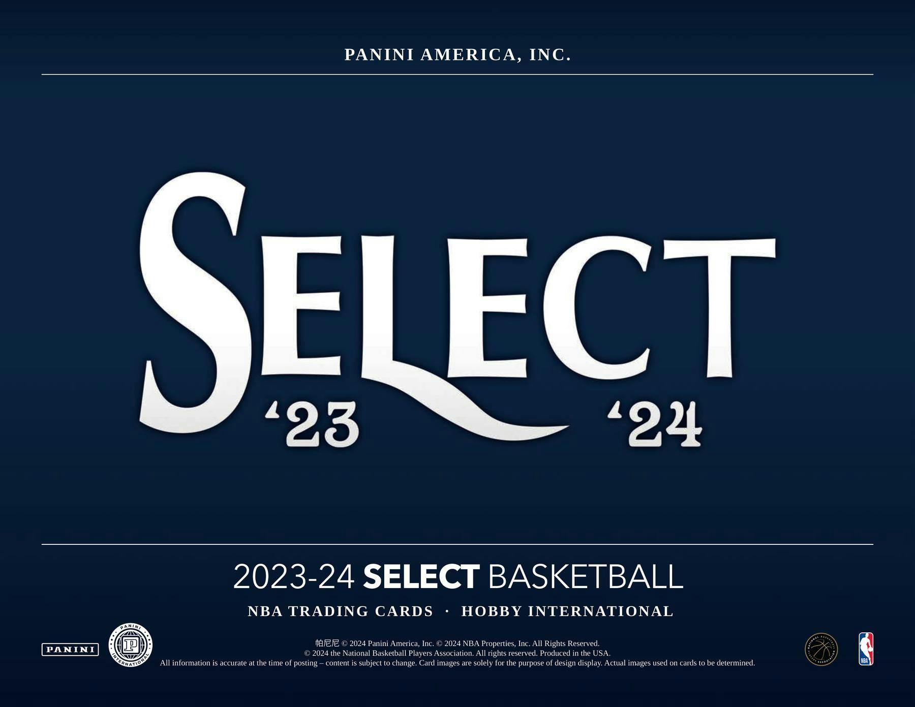 2023-24 Panini Select Basketball International Hobby Box - Miraj Trading