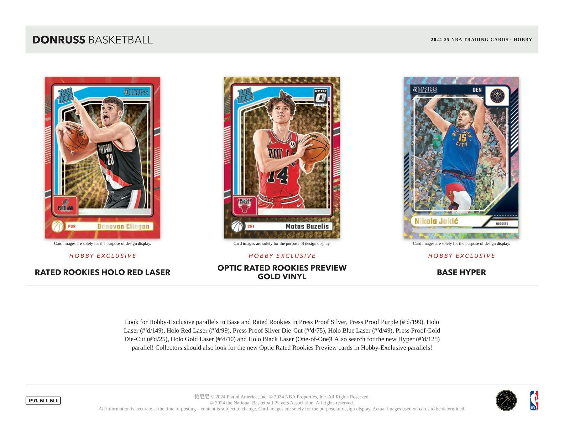 2024-25 Panini Donruss Basketball Hobby Box - Miraj Trading