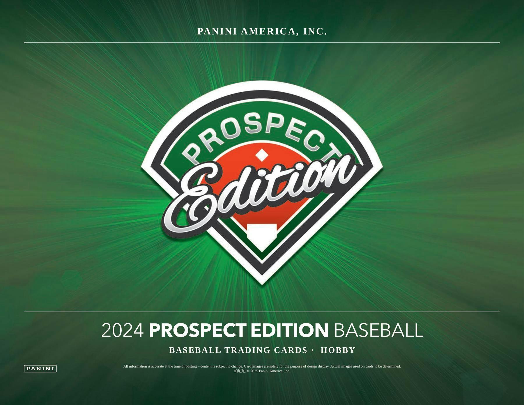 2024 Panini Prospect Edition Baseball Hobby Box - Miraj Trading