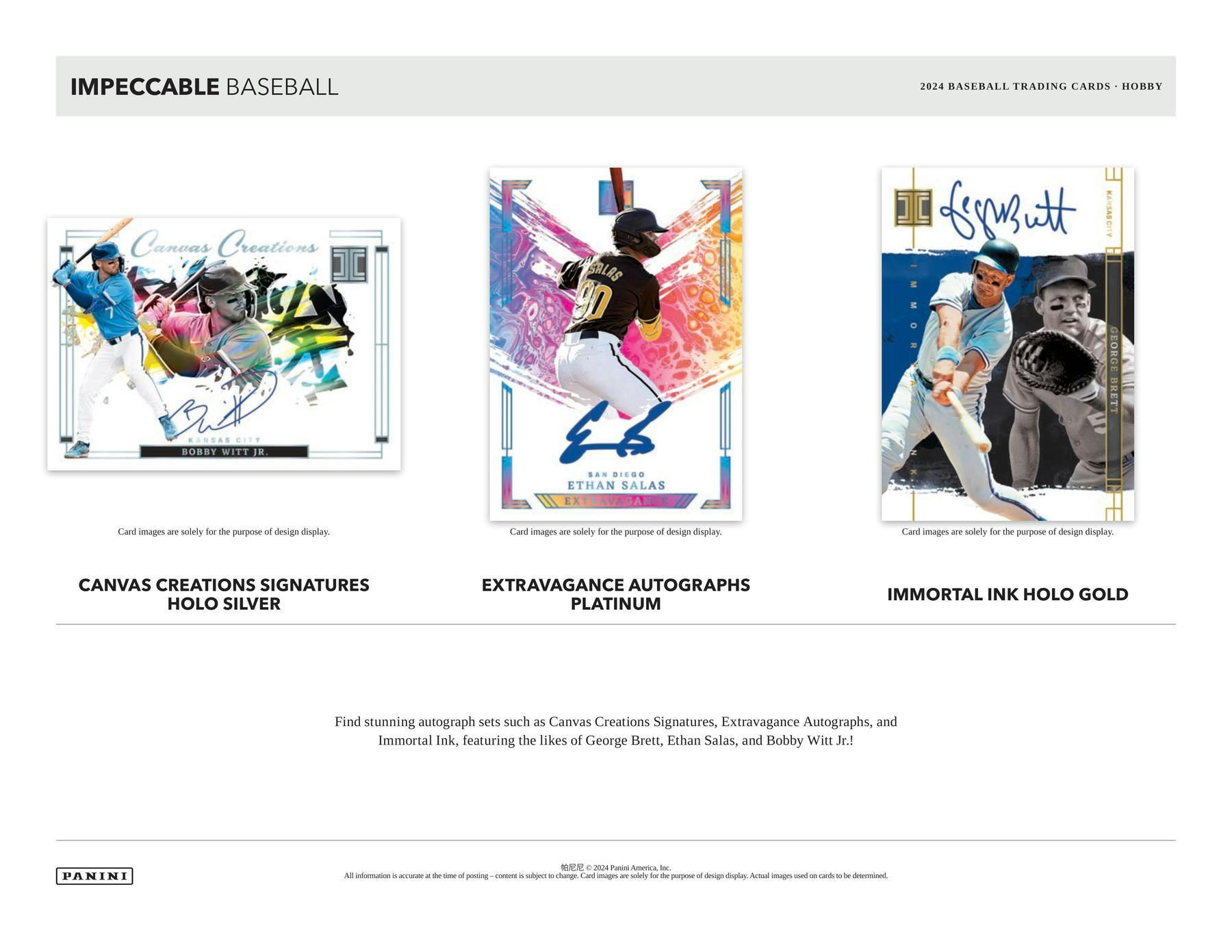 2024 Panini Impeccable Baseball Hobby Box - Miraj Trading