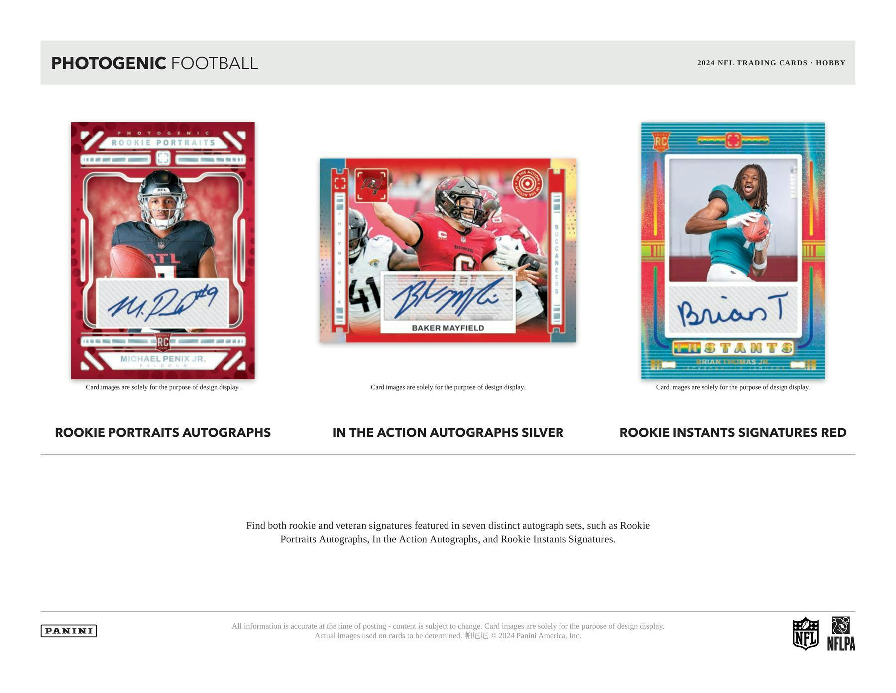 2024 Panini Photogenic Football Hobby Box - Miraj Trading