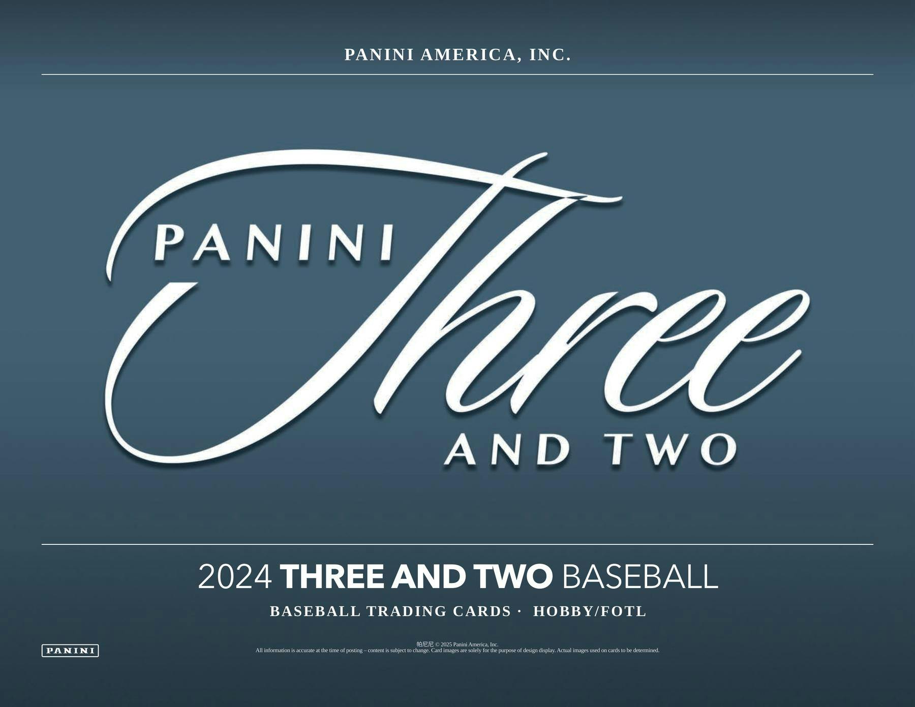 2024 Panini Three And Two Baseball Hobby Box - Miraj Trading